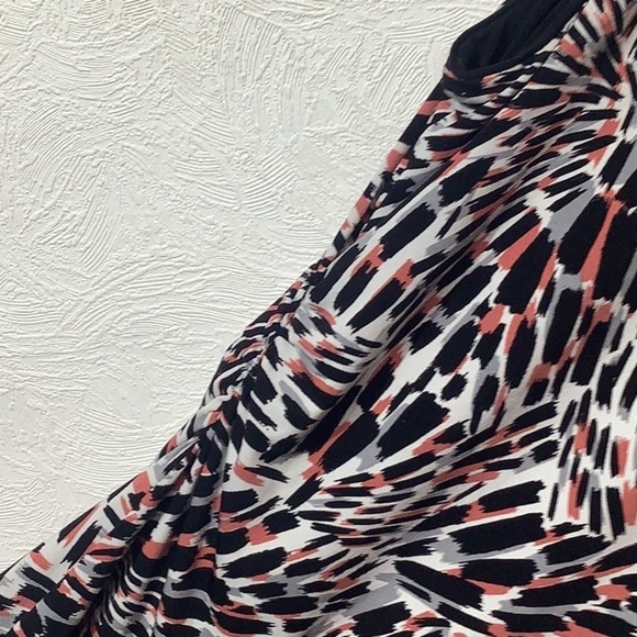 WHBM - Sz LP (petite) - kinda animal print double layer tank top - cinched waist - Picture 4 of 5